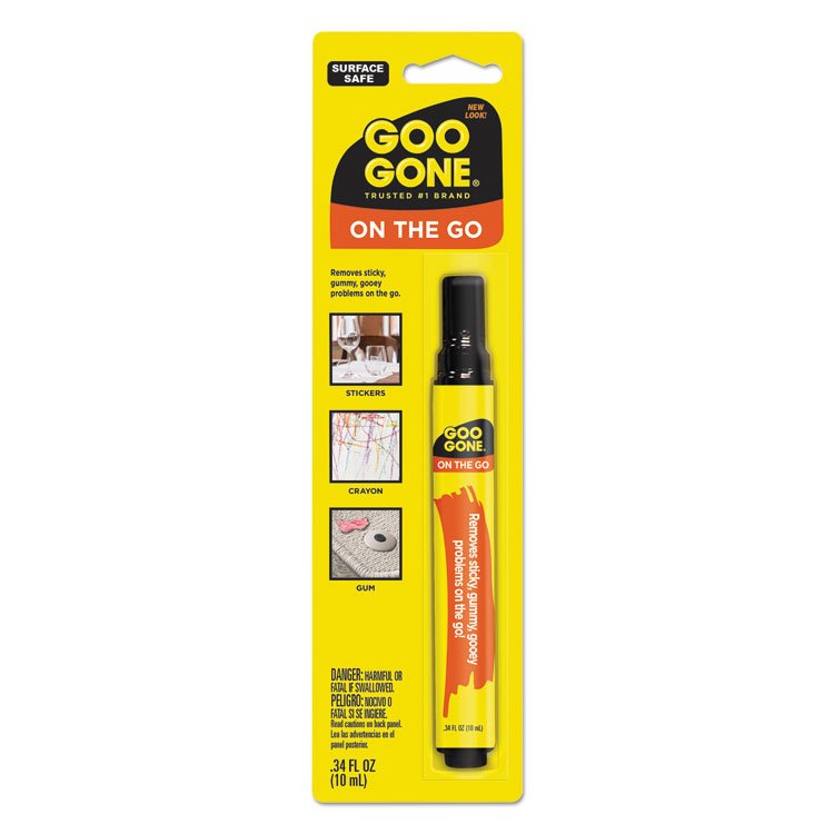 Goo Gone Mess-Free Pen Cleaner, Citrus Scent, 0.34 Pen Applicator, 12/Carton (WMN2100)