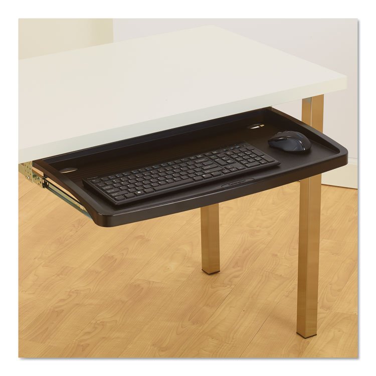 Kensington Comfort Keyboard Drawer with SmartFit System, 26w x 13.25d, Black (KMW60004)