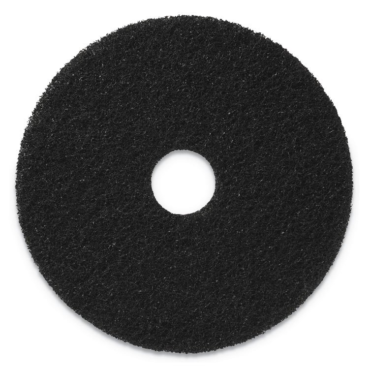 Americo Stripping Pads, 17" Diameter, Black, 5/Carton (AM7400117)