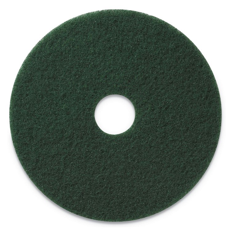 Americo Scrubbing Pads, 20" Diameter, Green, 5/Carton (AMF400320)