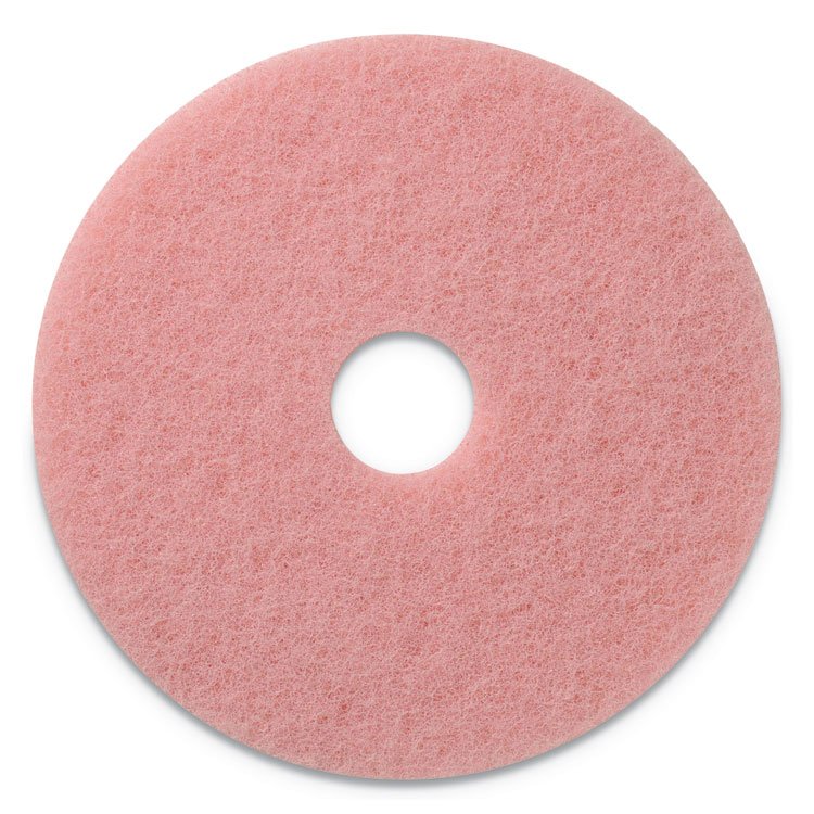 Americo Remover Burnishing Pads, 27" Diameter, Pink, 2/Carton (AM7403427)