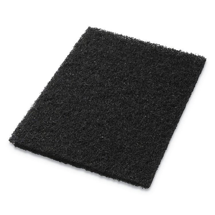 Americo Scrubbing Pads, 14 x 28, Black, 5/Carton (AM740011428)