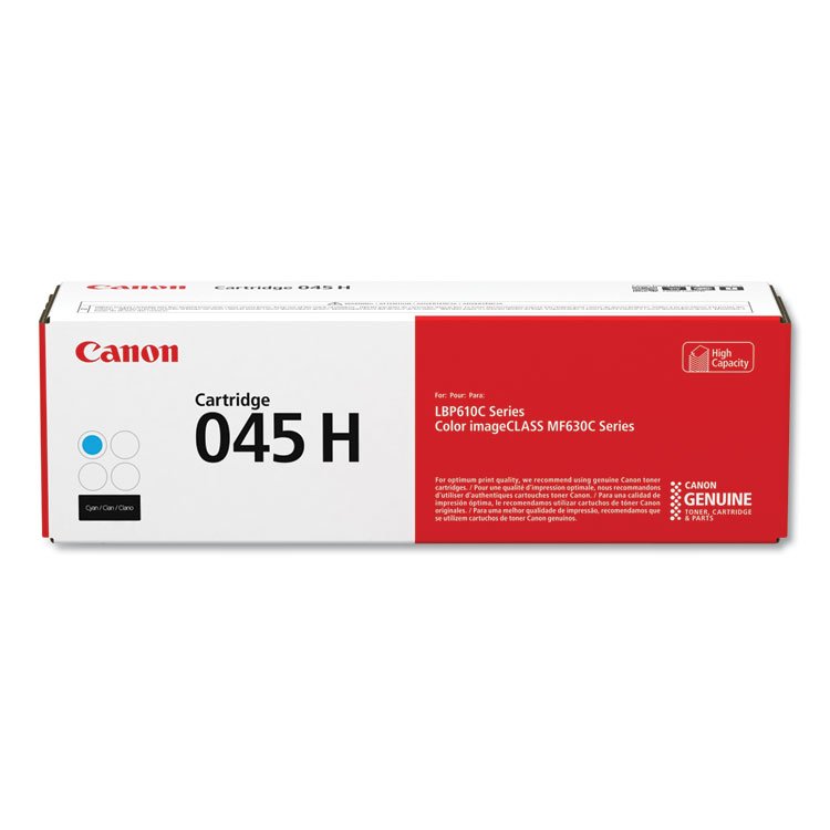 Canon 1245C001 (045) High-Yield Toner, 2,200 Page-Yield, Cyan (CNM1245C001)