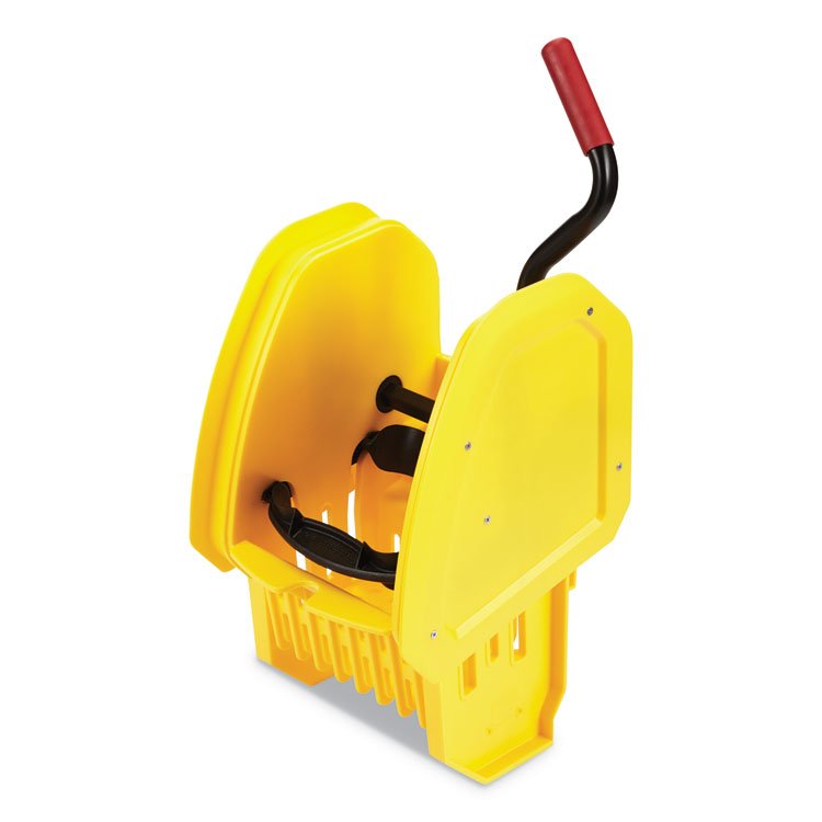 Rubbermaid Commercial WaveBrake 2.0 Wringer, Down-Press, Plastic, Yellow (RCP2064959)