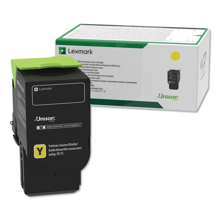Lexmark 78C10Y0 Return Program Toner, 1,400 Page-Yield, Yellow (LEX78C10Y0)