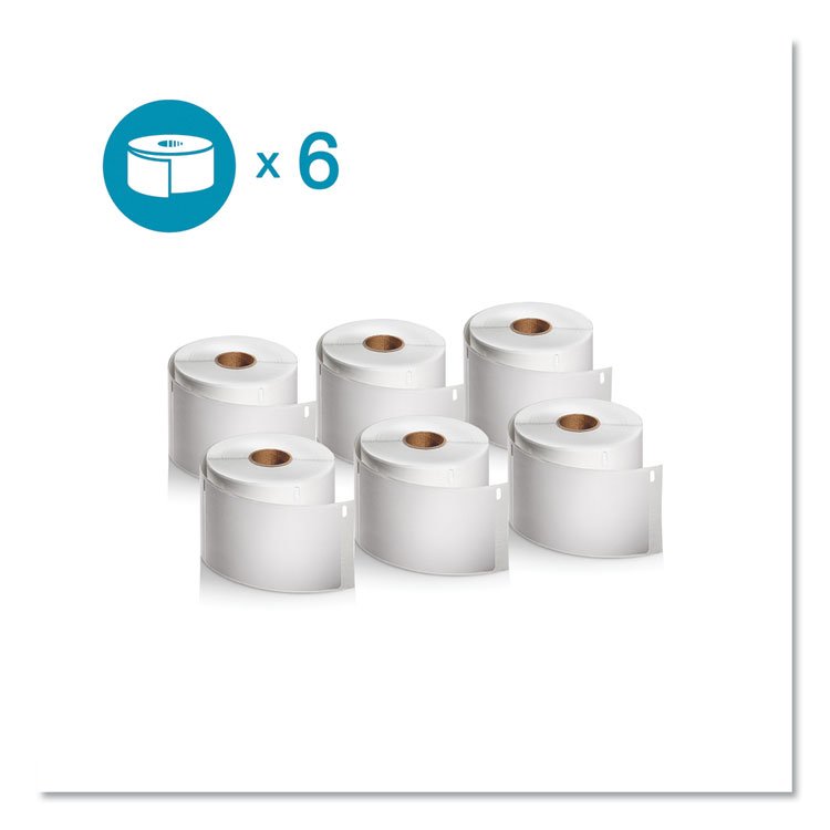 DYMO LW Shipping Labels, 2.31" x 4", White, 300 Labels/Roll, 6 Rolls/Pack (DYM2050765)