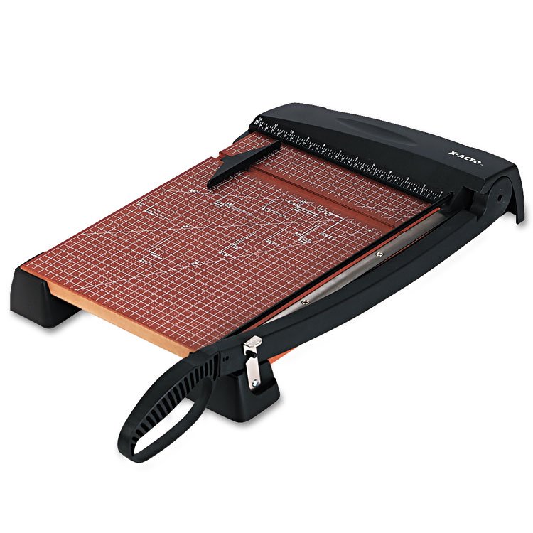 X-ACTO Heavy-Duty Wood Base Guillotine Trimmer, 15 Sheets, 15" Cut Length, 12 x 15 (EPI26315)