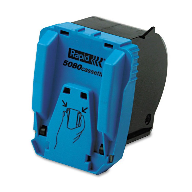 Rapid Heavy-Duty Staple Cartridge, 0.5" Crown, Steel, 5,000/Box (RPD90220)