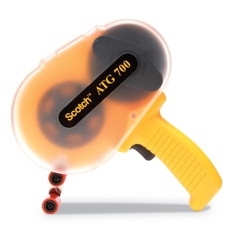 Scotch Adhesive Transfer Tape Applicator, For Rolls Up to 0.5 to x 1,296", Yellow (MMMATG700)