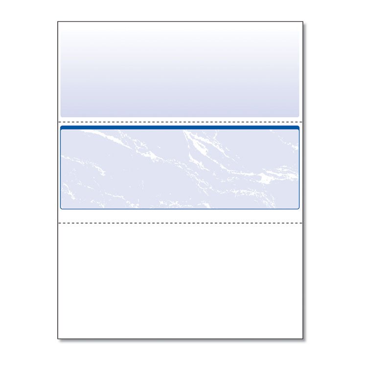 DocuGard Standard Security Check, 11 Features, 8.5 x 11, Blue Marble Middle, 500/Ream (PRB04509)