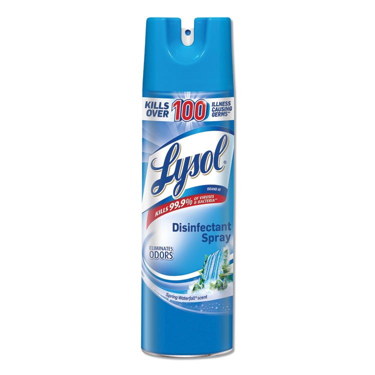 LYSOL Brand Disinfectant Spray, Spring Waterfall Scent, 19 oz Aerosol Spray (RAC79326CT)
