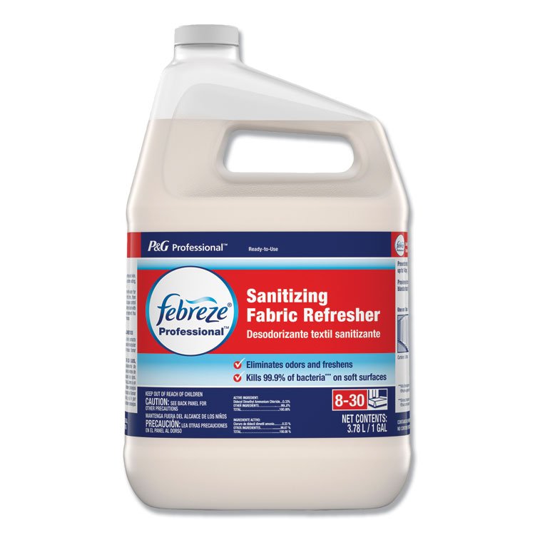 Febreze Professional Sanitizing Fabric Refresher, Light Scent, 1 gal Bottle, Ready to Use (PGC72136EA)