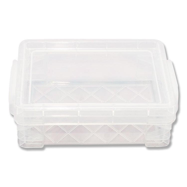 Advantus Super Stacker Crayon Box, 4.75" x 3.5" x 1.6", Clear (AVT40311)