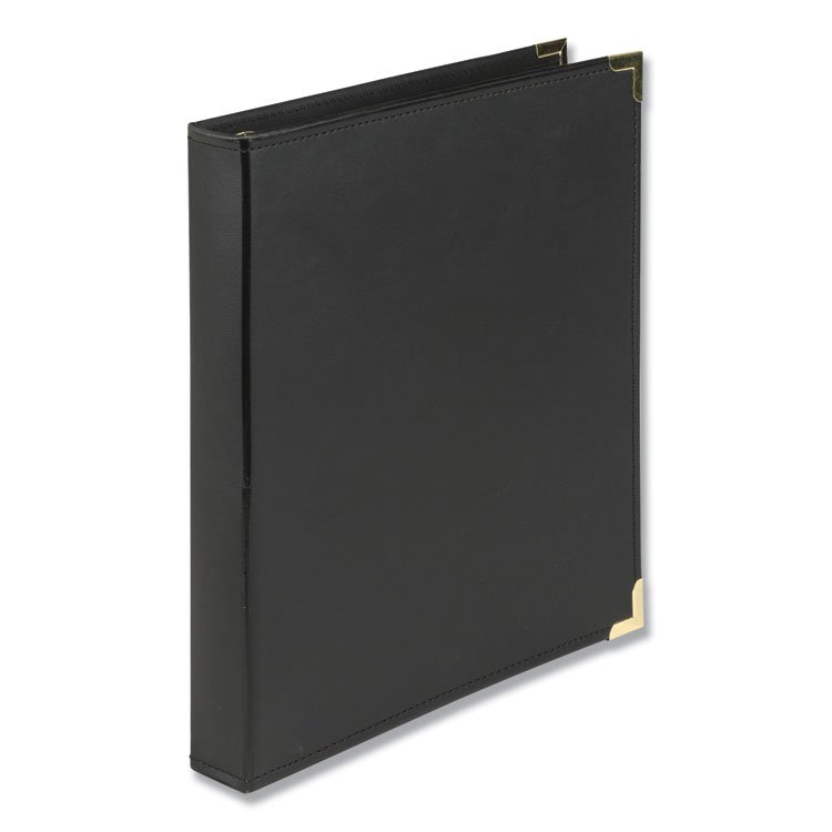 Samsill Classic Collection Ring Binder, 3 Rings, 1" Capacity, 11 x 8.5, Black (SAM15130)
