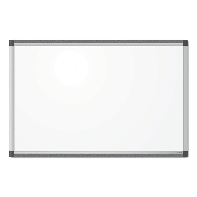 U Brands PINIT Magnetic Dry Erase Board, 36" x 24" (Actual Size: 35" x 23"), White Surface, Satin Aluminum Frame (UBR2805U0001)