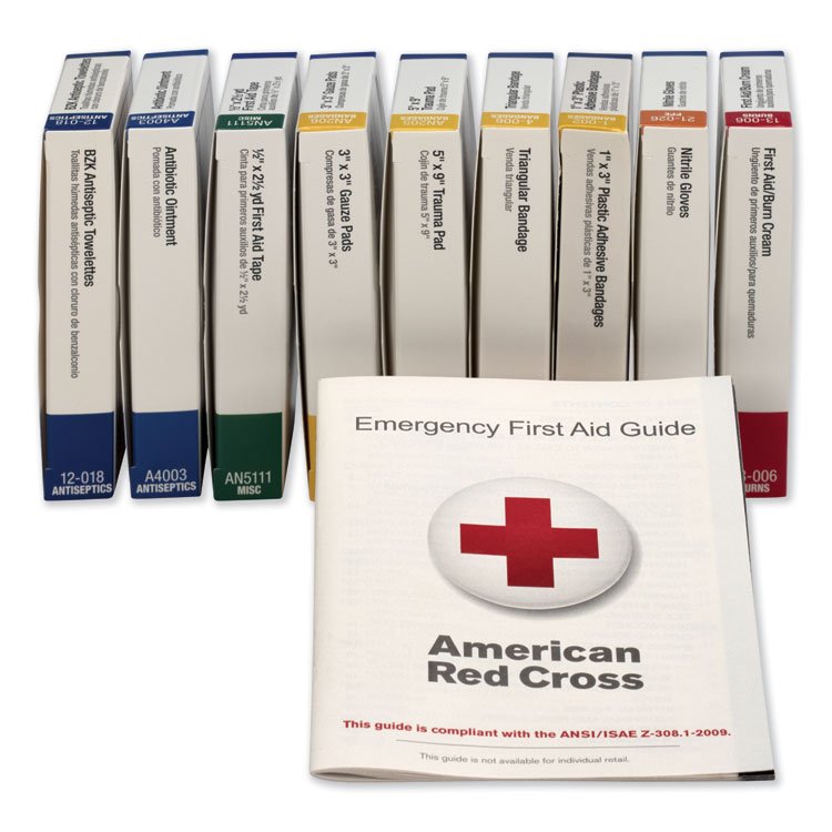 First Aid Only ANSI Compliant 10 Person First Aid Kit Refill, 65 Pieces (FAO740010)