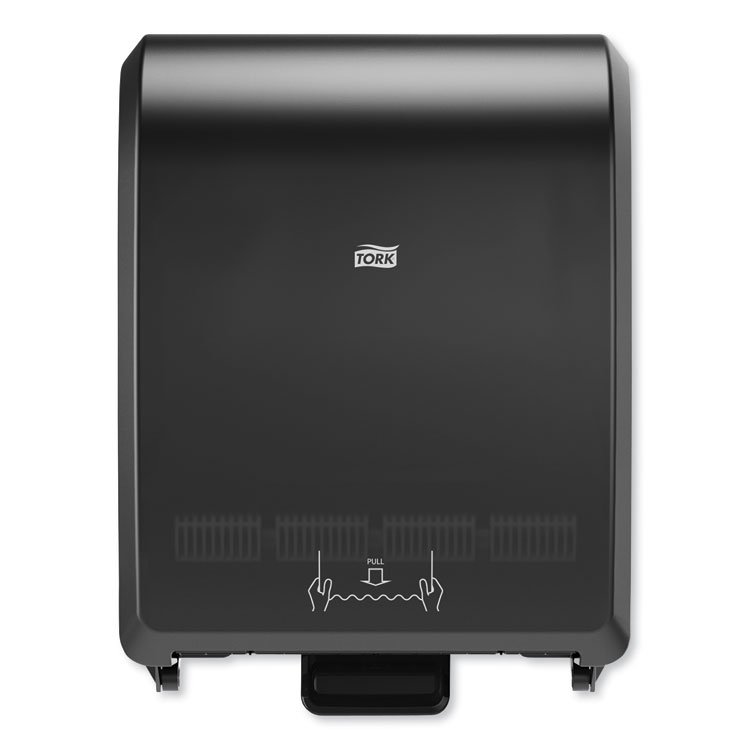 Tork Mechanical Hand Towel Roll Dispenser, H71 System, 12.32 x 9.32 x 15.95, Black (TRK772728)