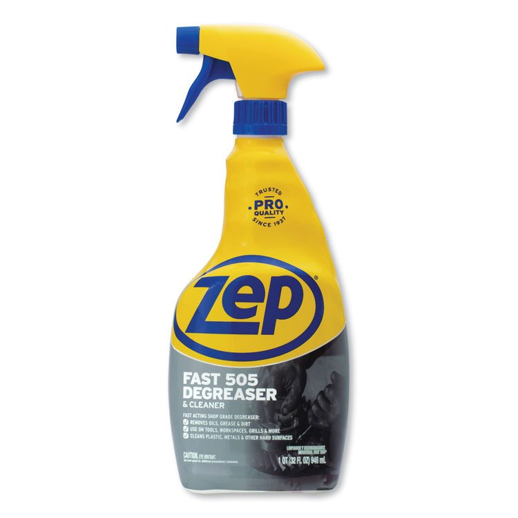 Zep Commercial Fast 505 Cleaner and Degreaser, 32 oz Spray Bottle, 12/Carton (ZPEZU50532CT)