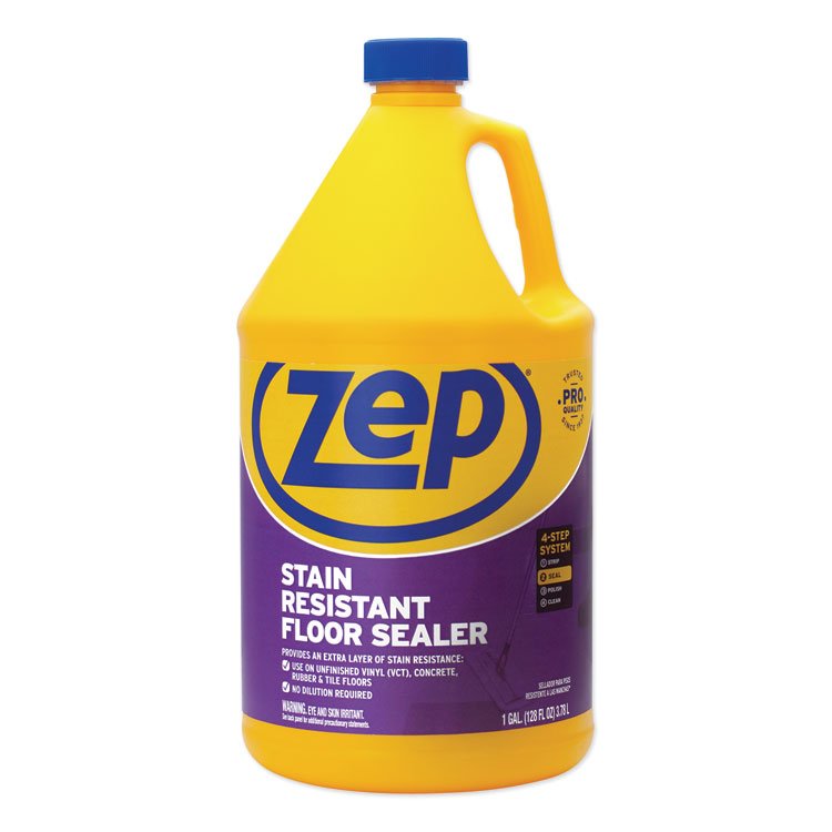 Zep Commercial Stain Resistant Floor Sealer, 1 gal Bottle (ZPEZUFSLR128EA)
