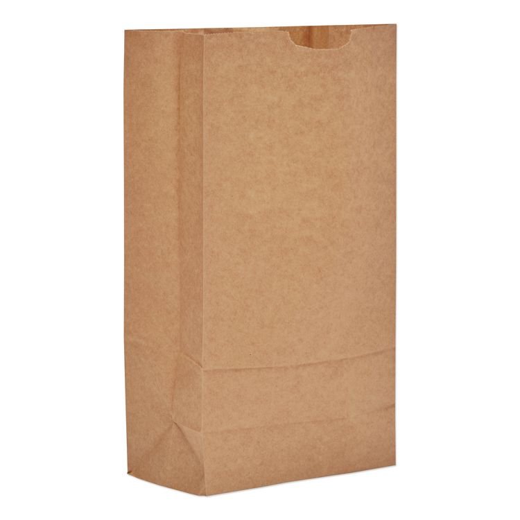 ROSS & WALLACE PAPER PRODUCTS, INC. Grocery Paper Bags, 10# Size, Extra-Heavy-Duty, 60# Basis Weight, 7" x 4.38" x 13.75", Kraft, 500/Bundle (BAGGX10500)