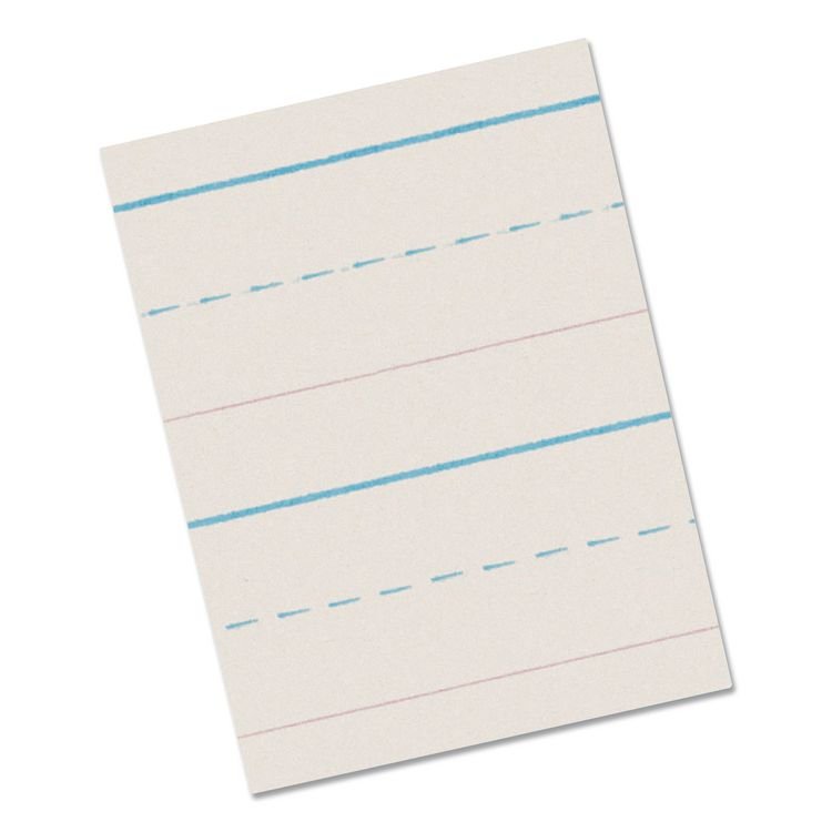 Pacon Multi-Program Handwriting Paper, 30 lb Bond Weight, 5/8" Long Rule, Two-Sided, 8.5 x 11, 500/Pack (PAC2692)