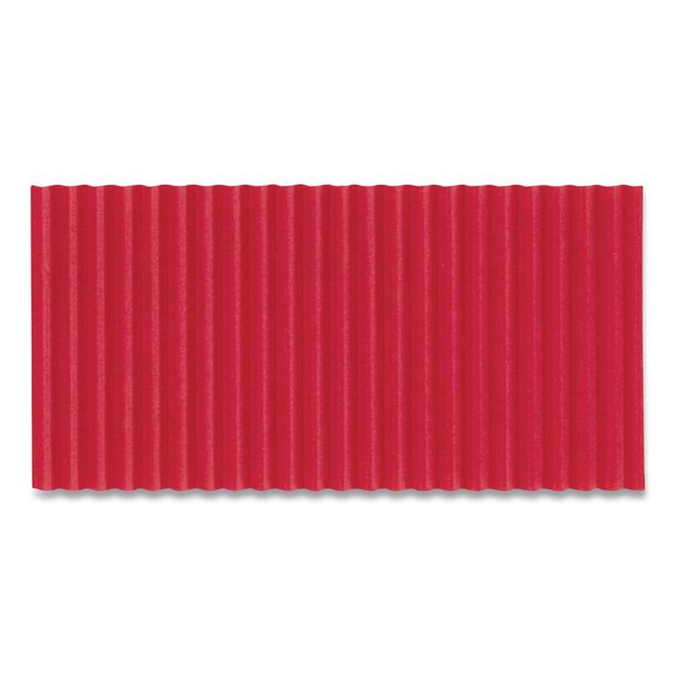 Pacon Corobuff Corrugated Paper Roll, 48" x 25 ft, Flame Red (PAC0011031)