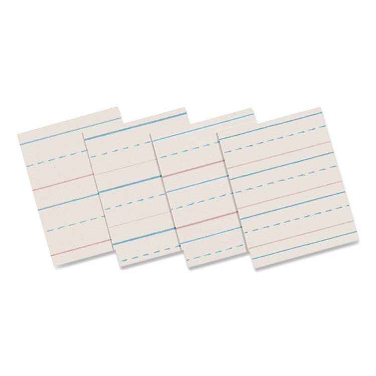 Pacon Multi-Program Handwriting Paper, 30 lb Bond Weight, 1/2" Long Rule, Two-Sided, 8 x 10.5, 500/Pack (ZNBZP2612)