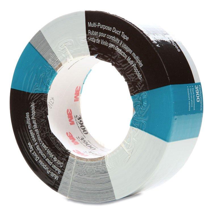 3M 3900 Multi-Purpose Duct Tape, 3" Core, 48 mm x 54.8 m, Silver (MMM3900)