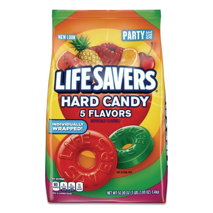 LifeSavers Hard Candy, Original Five Flavors, 50 oz Bag (LFS28098)