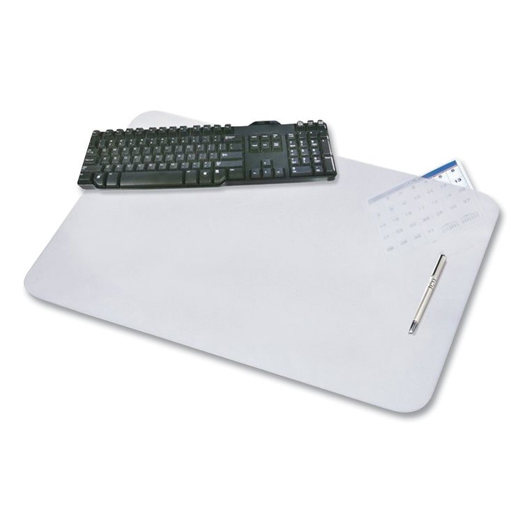 Artistic KrystalView Desk Pad with Antimicrobial Protection, 17 x 12, Frosted Finish, Clear (AOP60740M)