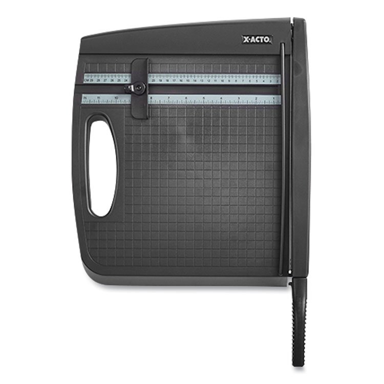 X-ACTO 10-Sheet Guillotine Trimmer, 10 Sheets, 12" Cut Length, Plastic Base, 13 x 13 (EPI26232)