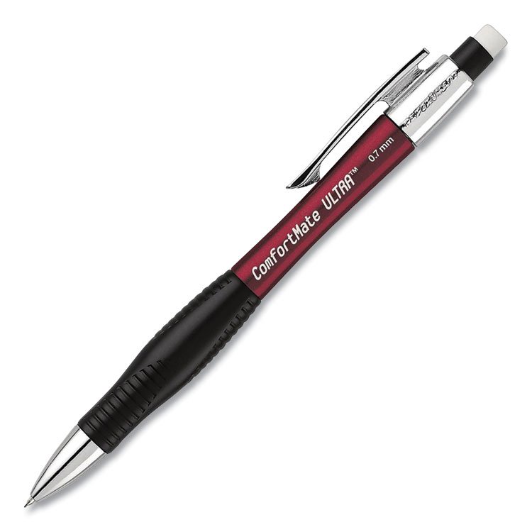 Paper Mate ComfortMate Ultra Mechanical Pencil, 0.7 mm, HB (#2), Black Lead, Assorted Barrel Colors, Dozen (PAP1738798DZ)