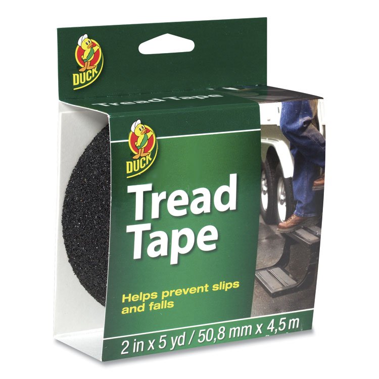 Duck Tread Tape, 2" x 5 yds, 3" Core, Black (DUC1027475)