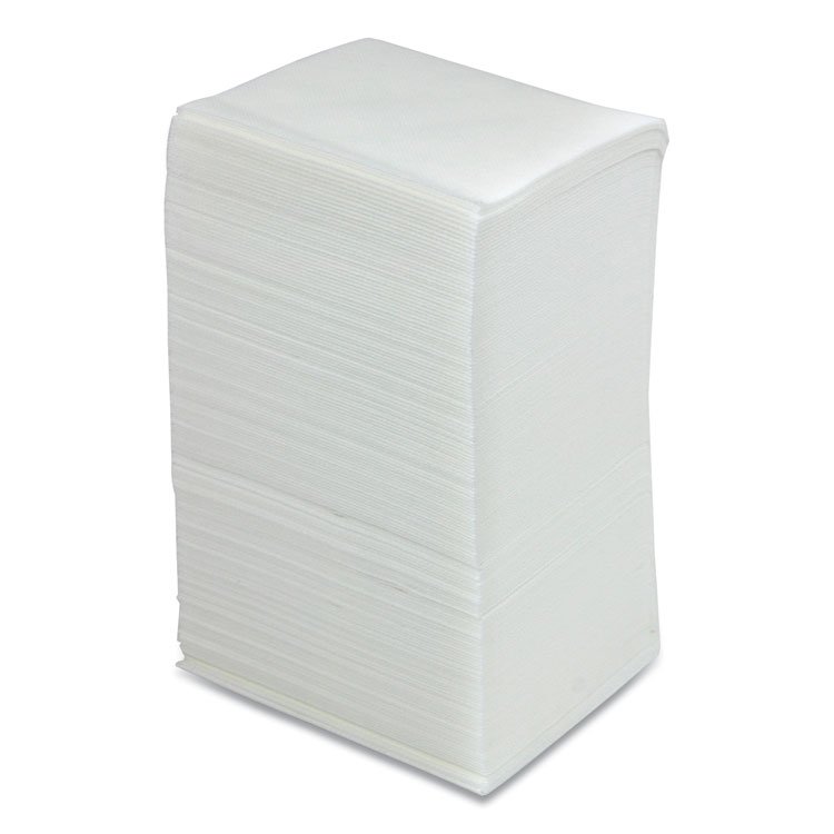 HOSPECO Easy Task F310 Wiper, Quarterfold, 1-Ply, 10 x 13, White, Zipper Bag, 175/Bag, 6 Bags/Carton (HOSNETF310QZRW)