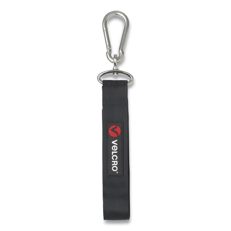 VELCRO Brand EASY HANG Strap, Large, Black/Silver (VEK30134USA)