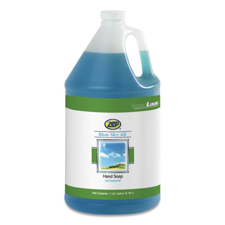 Zep Blue Sky AB Antibacterial Foam Hand Soap Refill, Clean Open Air Scent, 1 gal, 4/Carton (ZPP332124)