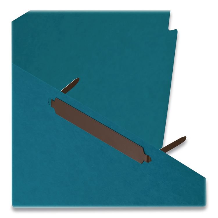 Officemate Self-Adhesive Two-Prong Folder Fastener Bases, 2" Capacity, 2.75" Center to Center, Brown, 100/Box (OIC99876)