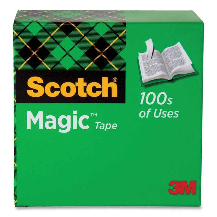 Scotch Magic Tape Refill, 1" Core, 0.5" x 36 yds, Clear (MMM810121296)