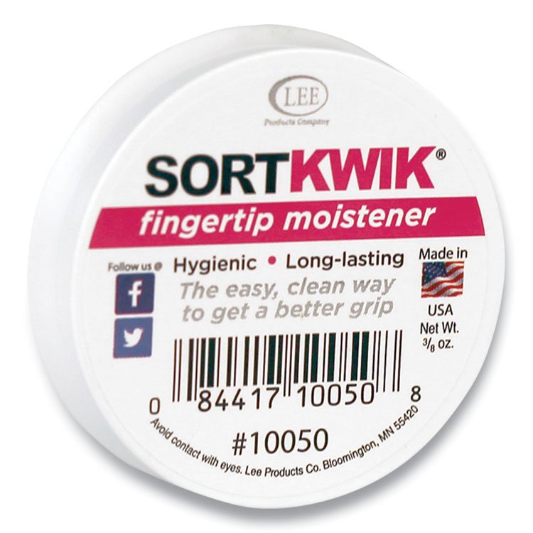 LEE Sortkwik Fingertip Moisteners, 0.38 oz, Pink (LEE10050)