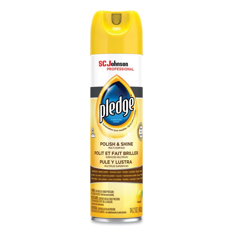 Pledge Furniture Polish, Lemon, 14.2 oz Aerosol Spray (SJN301168EA)