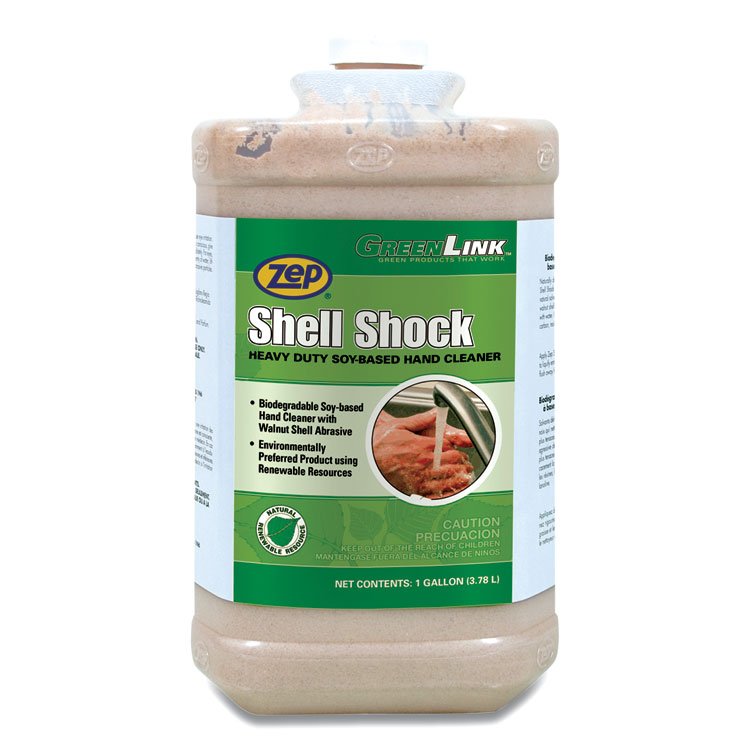 Zep Shell Shock Heavy Duty Soy-Based Hand Cleaner, Cinnamon Scent, 1 gal (ZPP318524EA)
