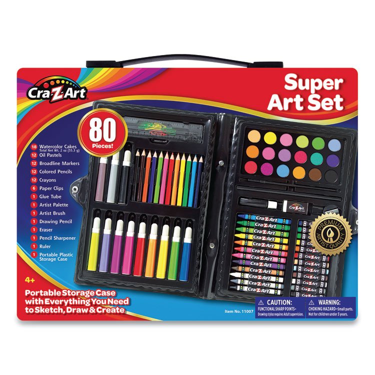 Cra-Z-Art Super Art Set, 80 Pieces (CZA110076)