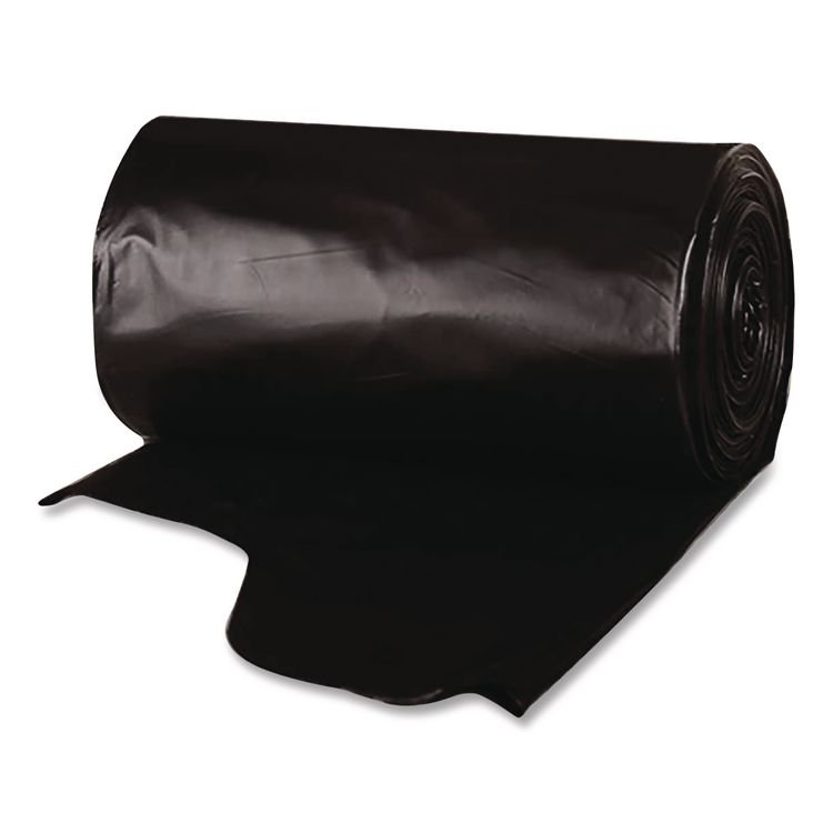 Berry Plastics Heavy-Duty Low-Density Wing Tie Contractor Bags, 42 gal, 3 mil, 32.75" x 45.13", Black, 20 Bags/Roll, 4 Rolls/Carton (WBIWTCON42GAL)
