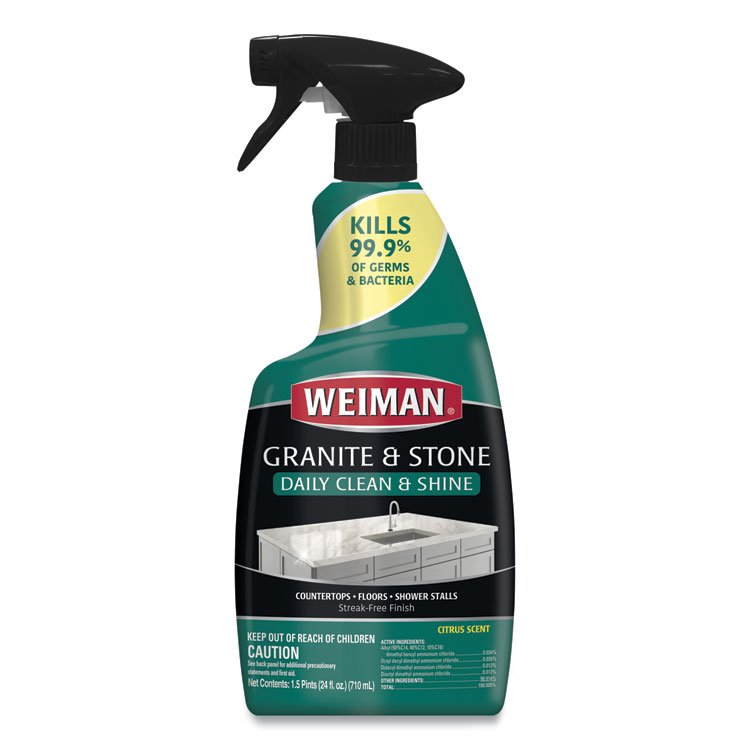 WEIMAN Granite Cleaner and Polish, Citrus Scent, 24 oz Spray Bottle (WMN109EA)