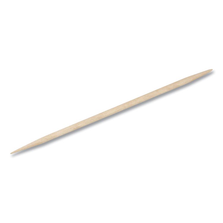 Handgards Round Wood Toothpicks, Natural, 12,000/Carton (HDG431409)