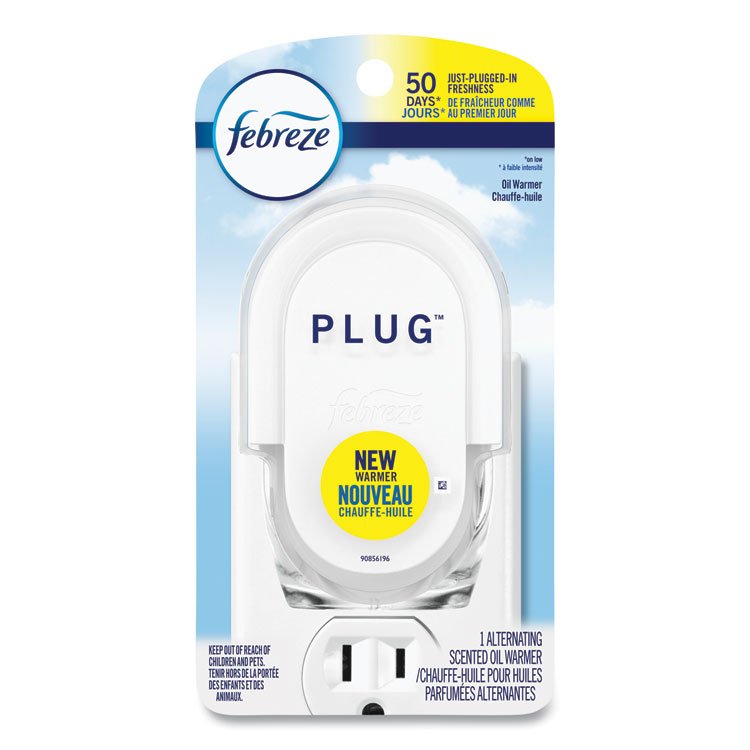 Febreze PLUG Air Freshener Warmer, 2.5" x 3" x 4", Off White (PGC68232EA)