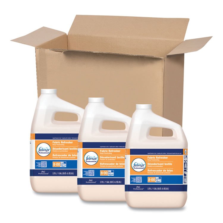 Febreze Professional Deep Penetrating Fabric Refresher, Fresh Clean, 1 gal Bottle, 3/Carton (PGC33032CT)
