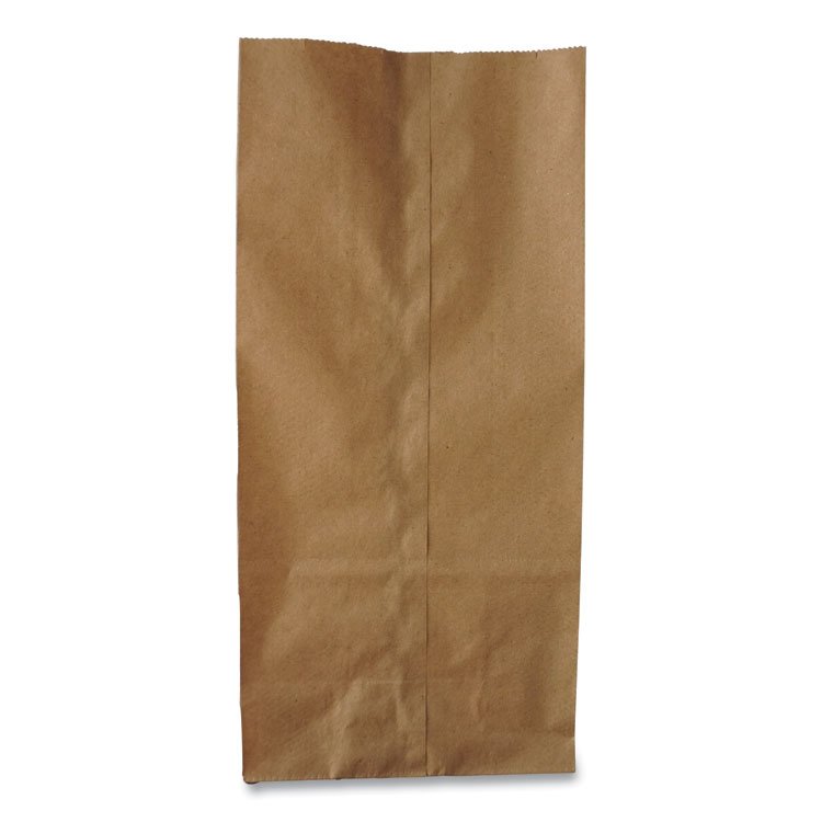ROSS & WALLACE PAPER PRODUCTS, INC. Grocery Paper Bags, 6# Size, 35# Basis Weight, 5.88" x 3.63" x 11", Kraft, 500/Bundle (BAGGK6500)