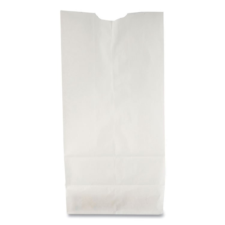 ROSS & WALLACE PAPER PRODUCTS, INC. Grocery Paper Bags, 6# Size, 35# Basis Weight, 5.88" x 3.63" x 11", White, 500/Bundle (BAGGW6500)