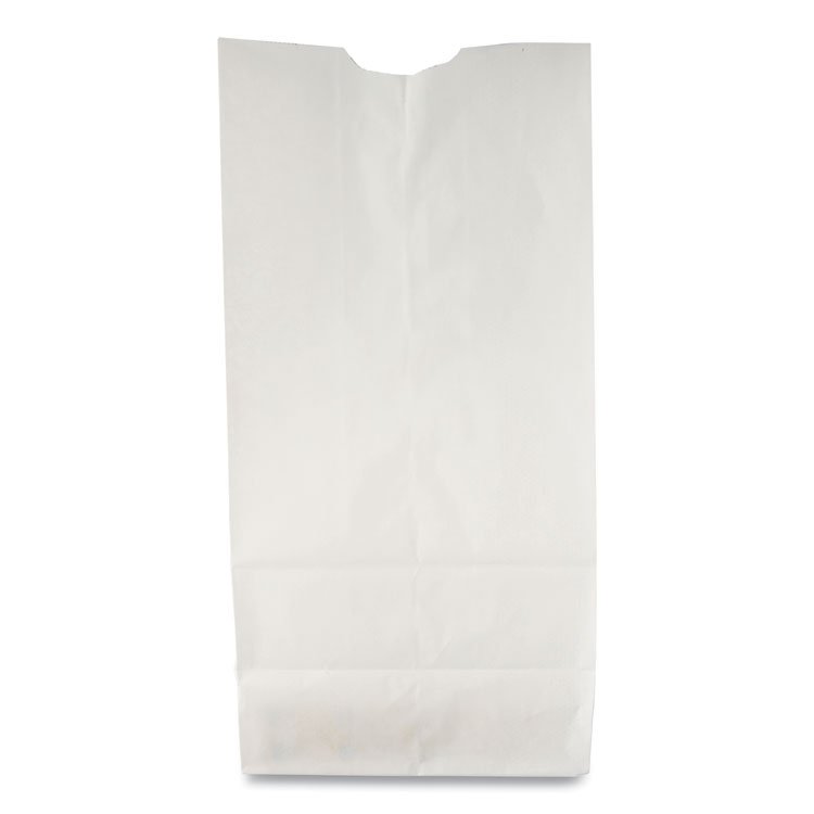 ROSS & WALLACE PAPER PRODUCTS, INC. Grocery Paper Bags, 10# Size, 35# Basis Weight, 7" x 4.38" x 13.75", White, 500/Bundle (BAGGW10500)
